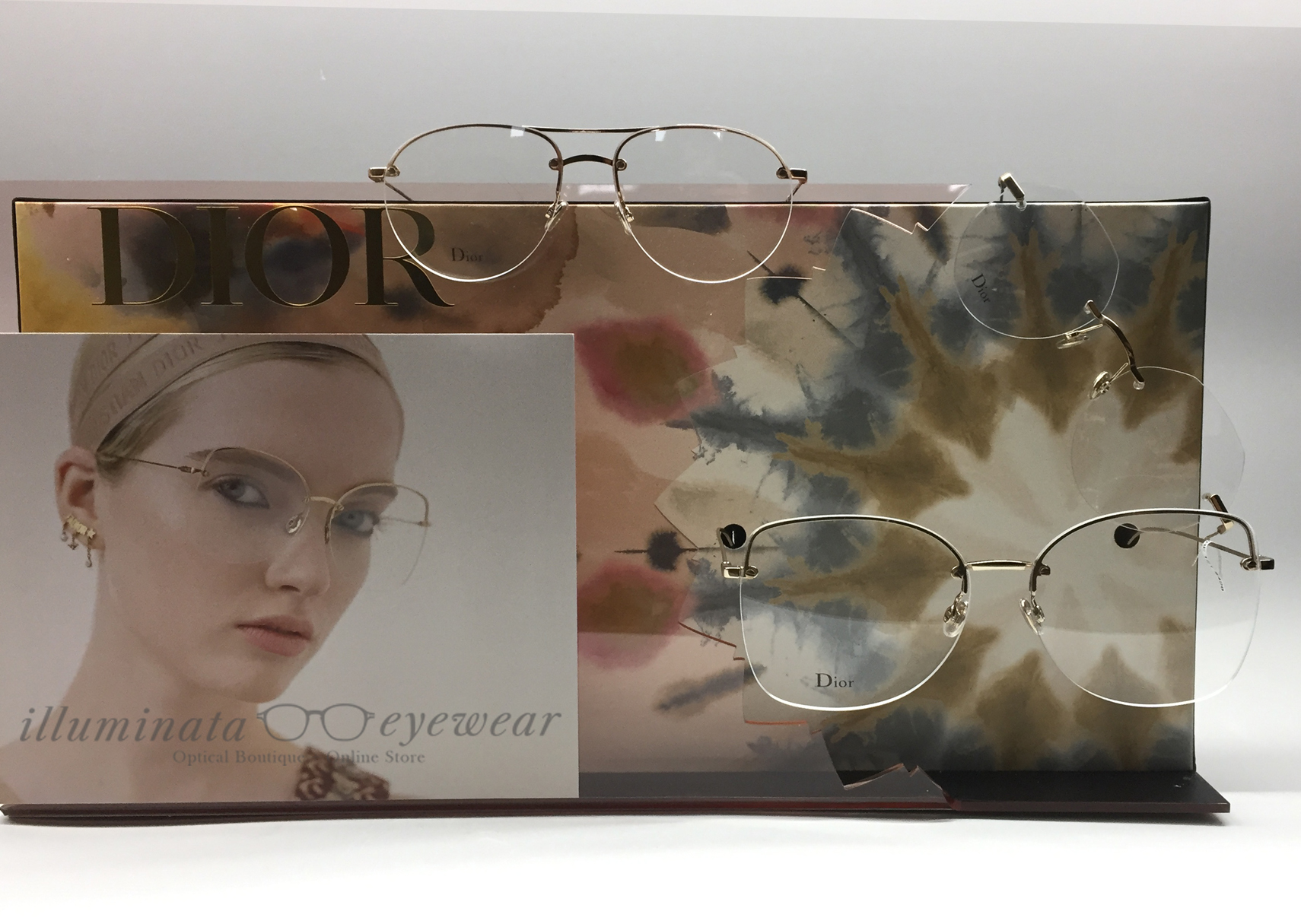 dior rimless sunglasses